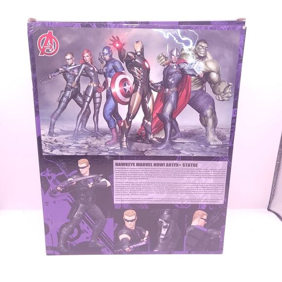 Marvel Now Avengers Hawkeye Artfx 1/10 Scale Model Statue New in Packaging - Picture 2 of 6